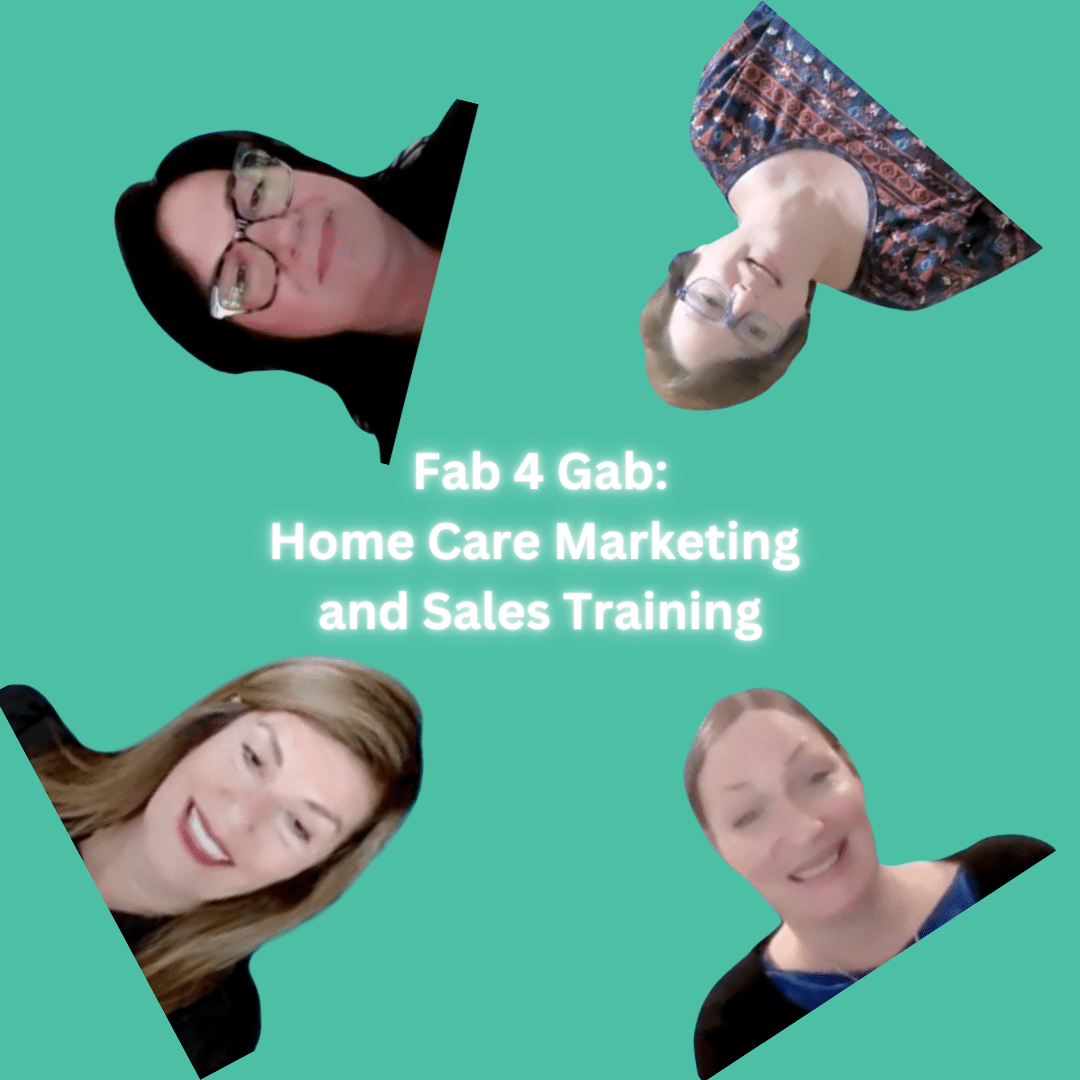 Annette, Lisa, Dawn, and Valerie discuss sales training perspectives, what's working now in home care marketing and what home care agencies should be doing to increase sales and referrals.