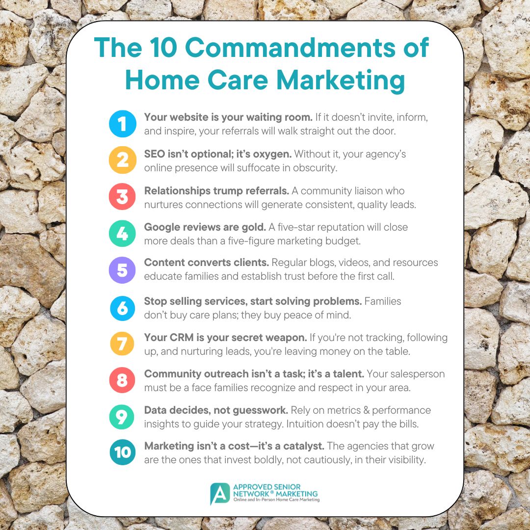 10 commandments of home care marketing